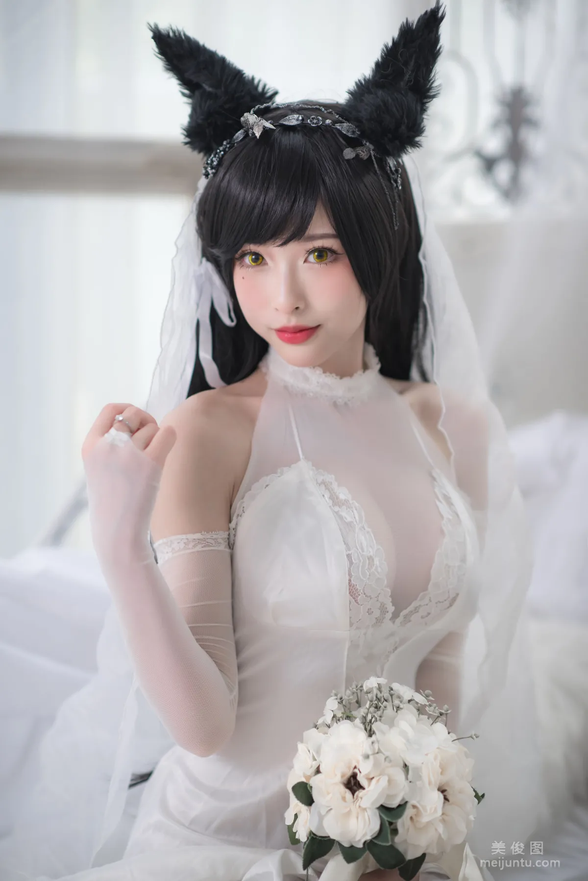 [COS福利] 尤物清水由乃 - 愛宕婚紗 2