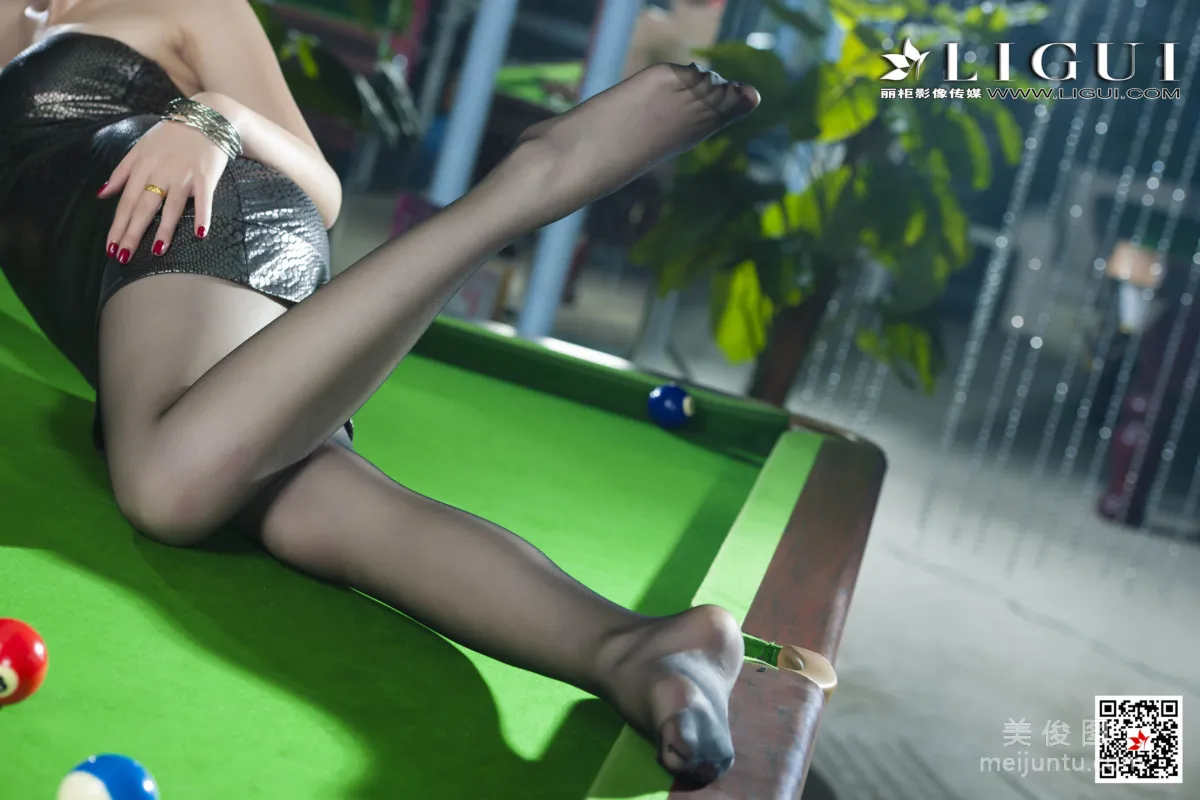 Model 小娜《黑丝台球女郎》 [丽柜Ligui] 写真集51