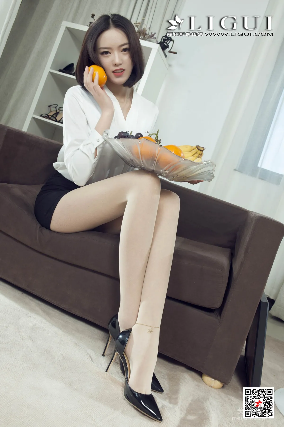 Model 敏儿《肉丝水果丝足》 [丽柜Ligui] 写真集11
