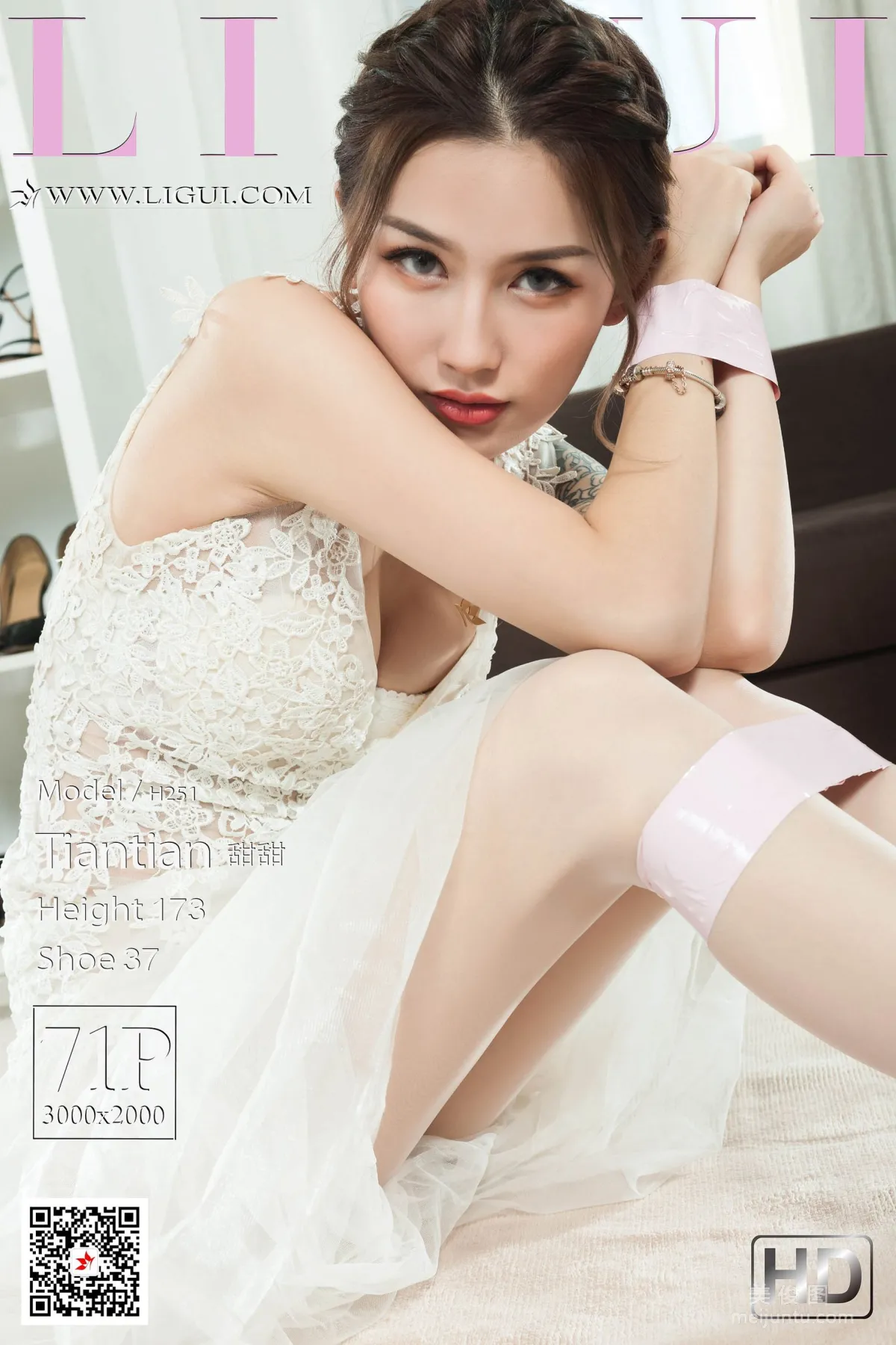 Model 甜甜《白丝婚纱美束》 [丽柜Ligui] 写真集1