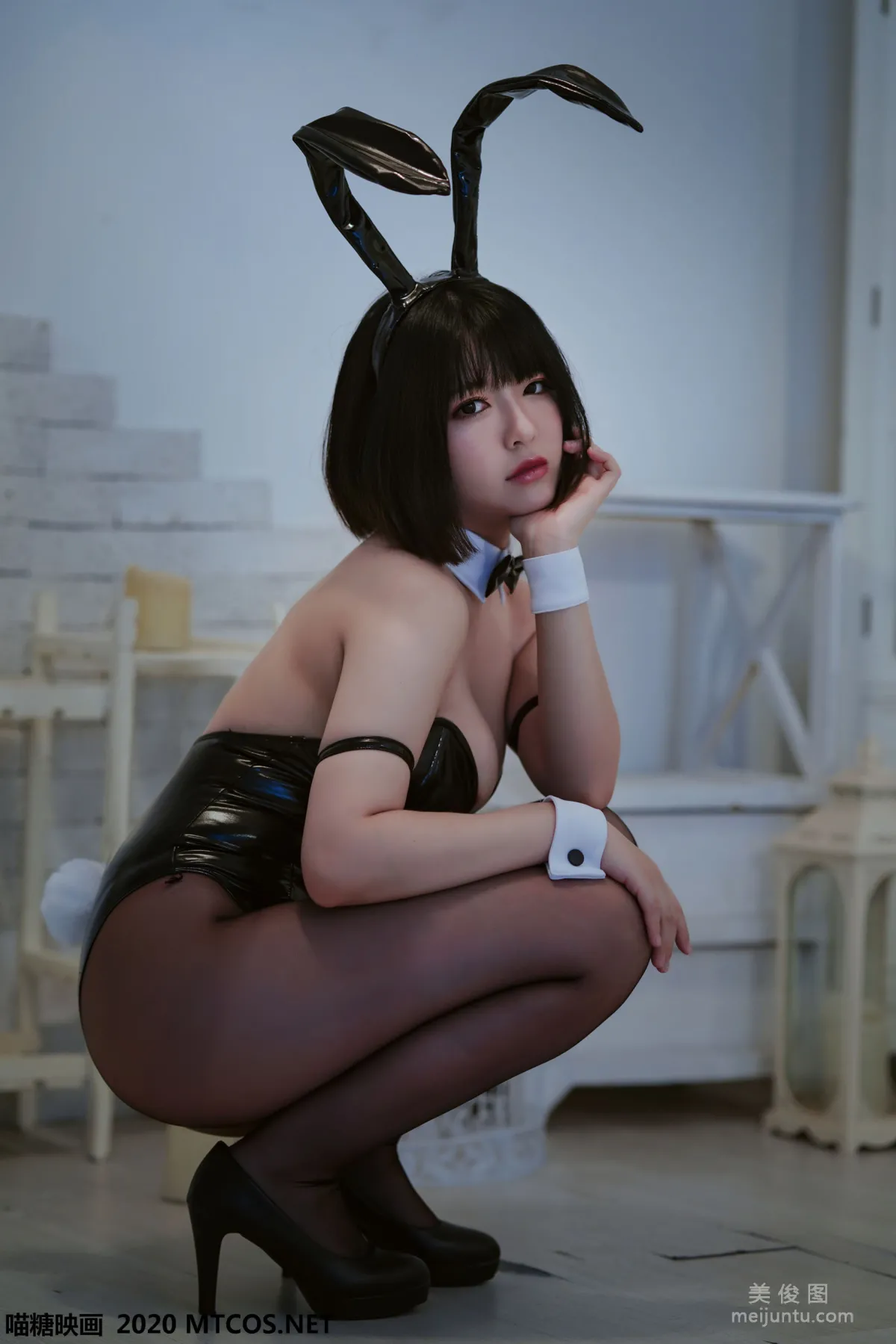 [喵糖映画] TML.001 半半子《兔女郎》 写真集10