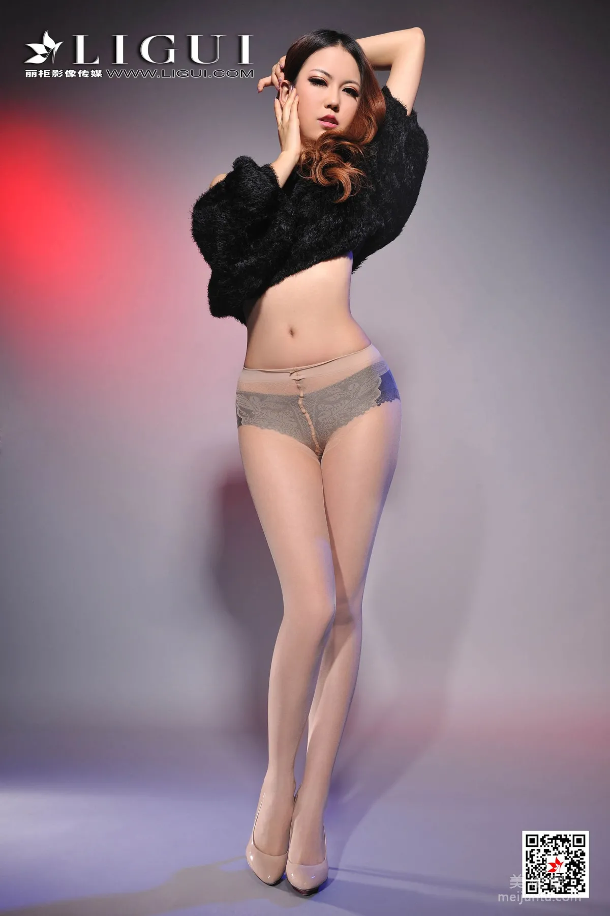 Model 可馨《肉丝袜》 [丽柜Ligui] 写真集17