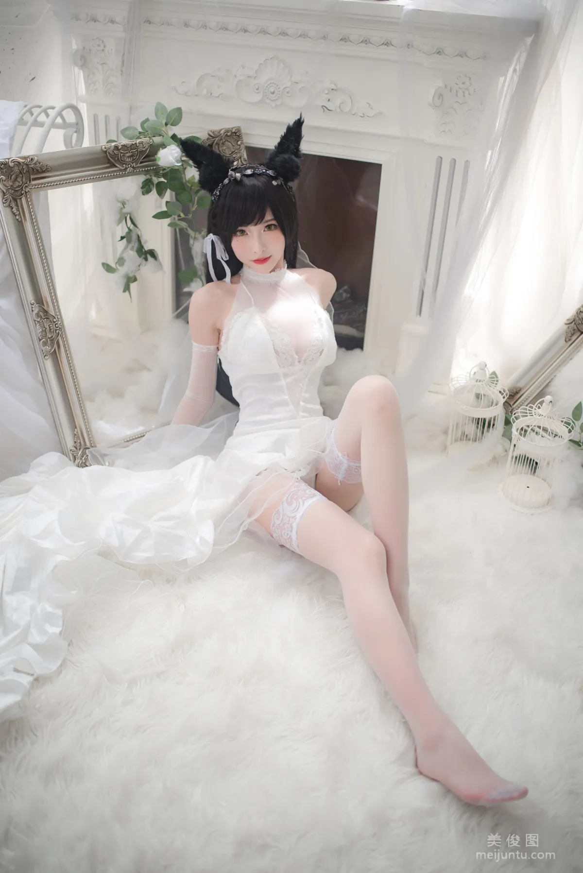 [COS福利] 尤物清水由乃 - 愛宕婚紗 36