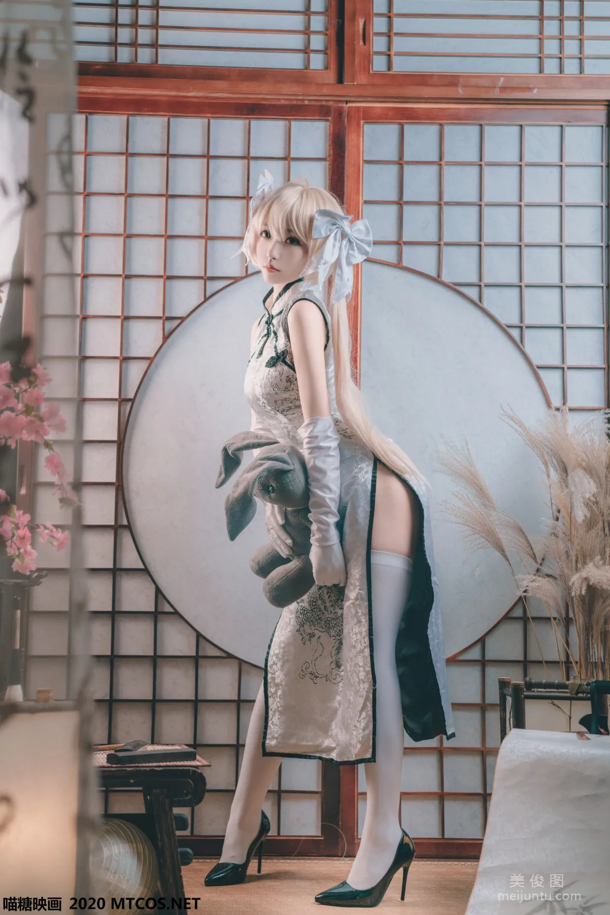 [喵糖映画] HML.009 《银丝旗袍》 写真集7