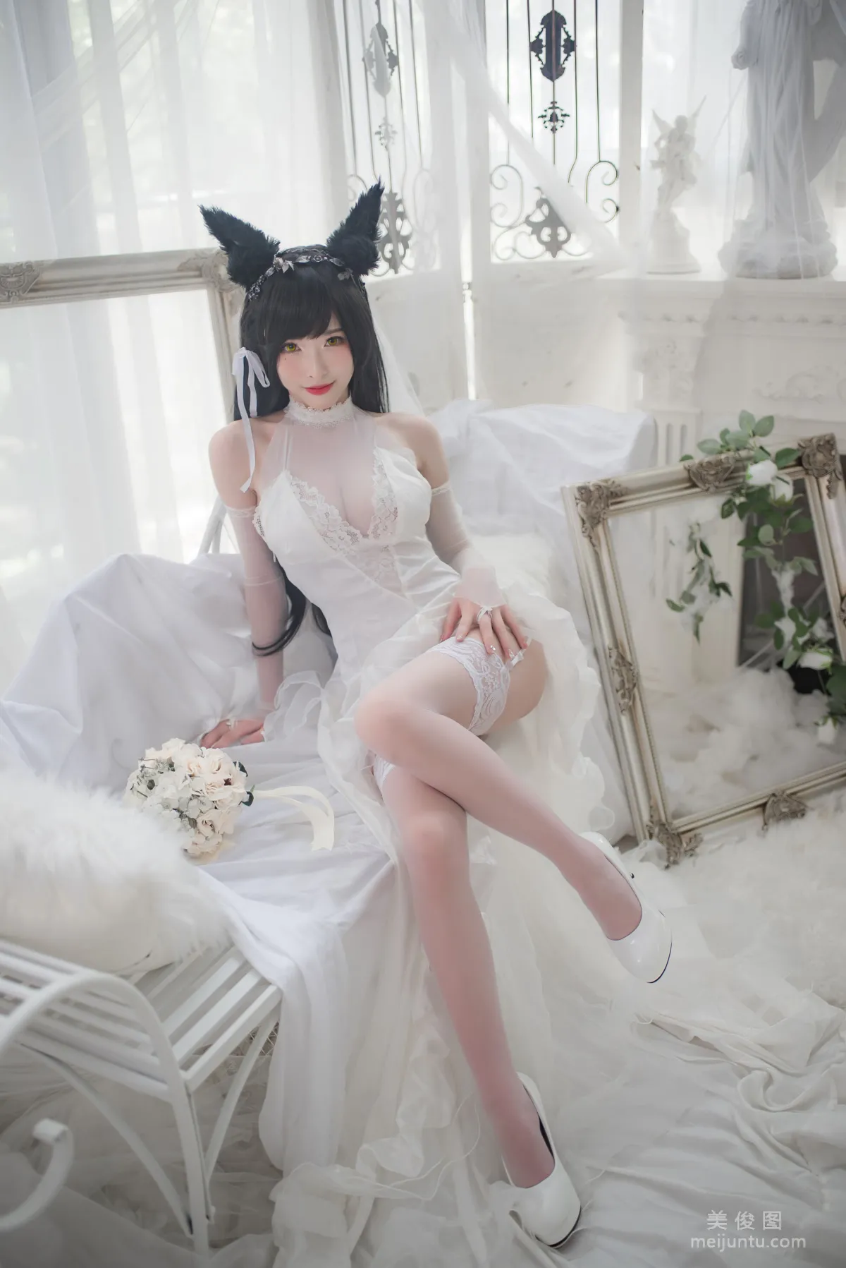 [COS福利] 尤物清水由乃 - 愛宕婚紗 9