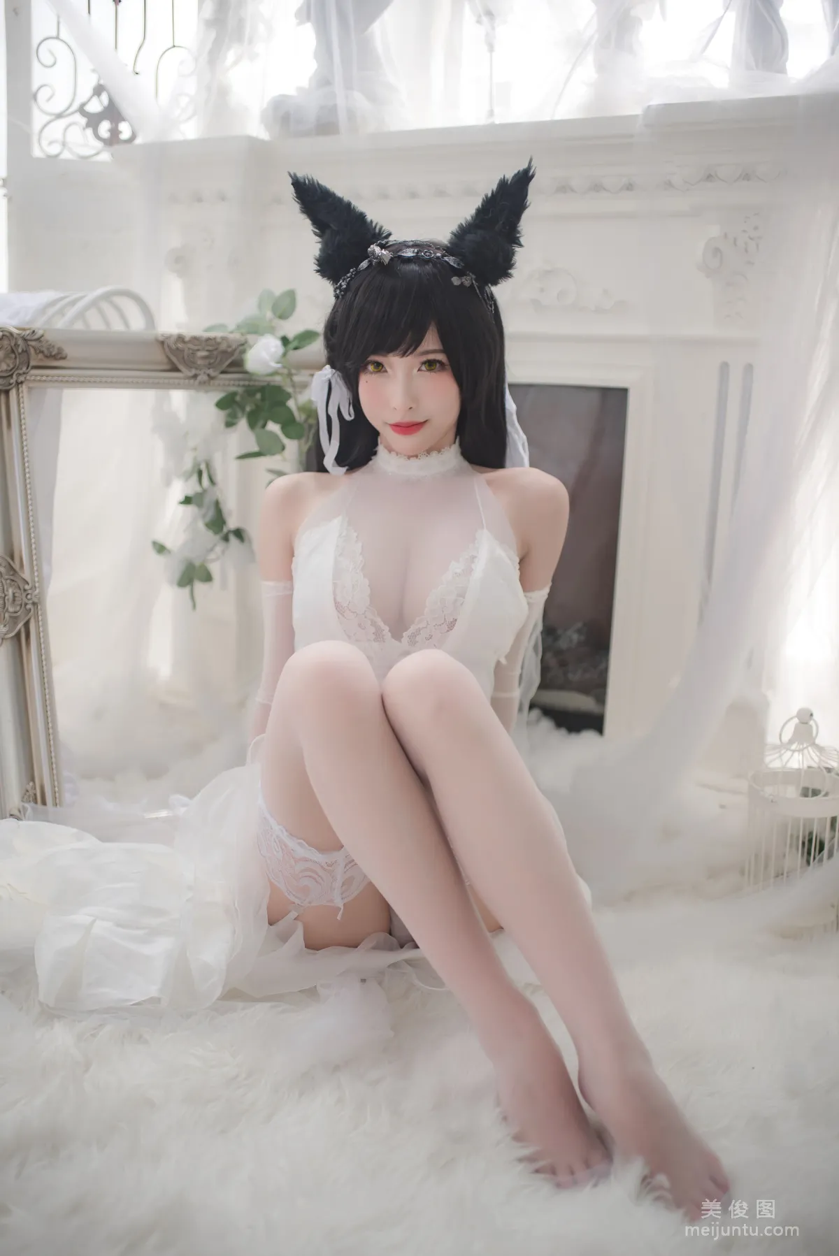 [COS福利] 尤物清水由乃 - 愛宕婚紗 35