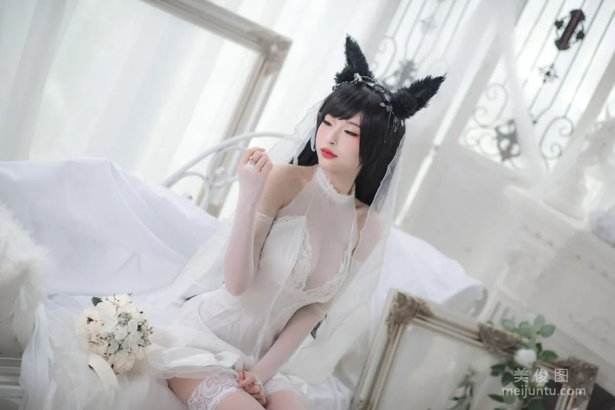 [COS福利] 尤物清水由乃 - 愛宕婚紗 4