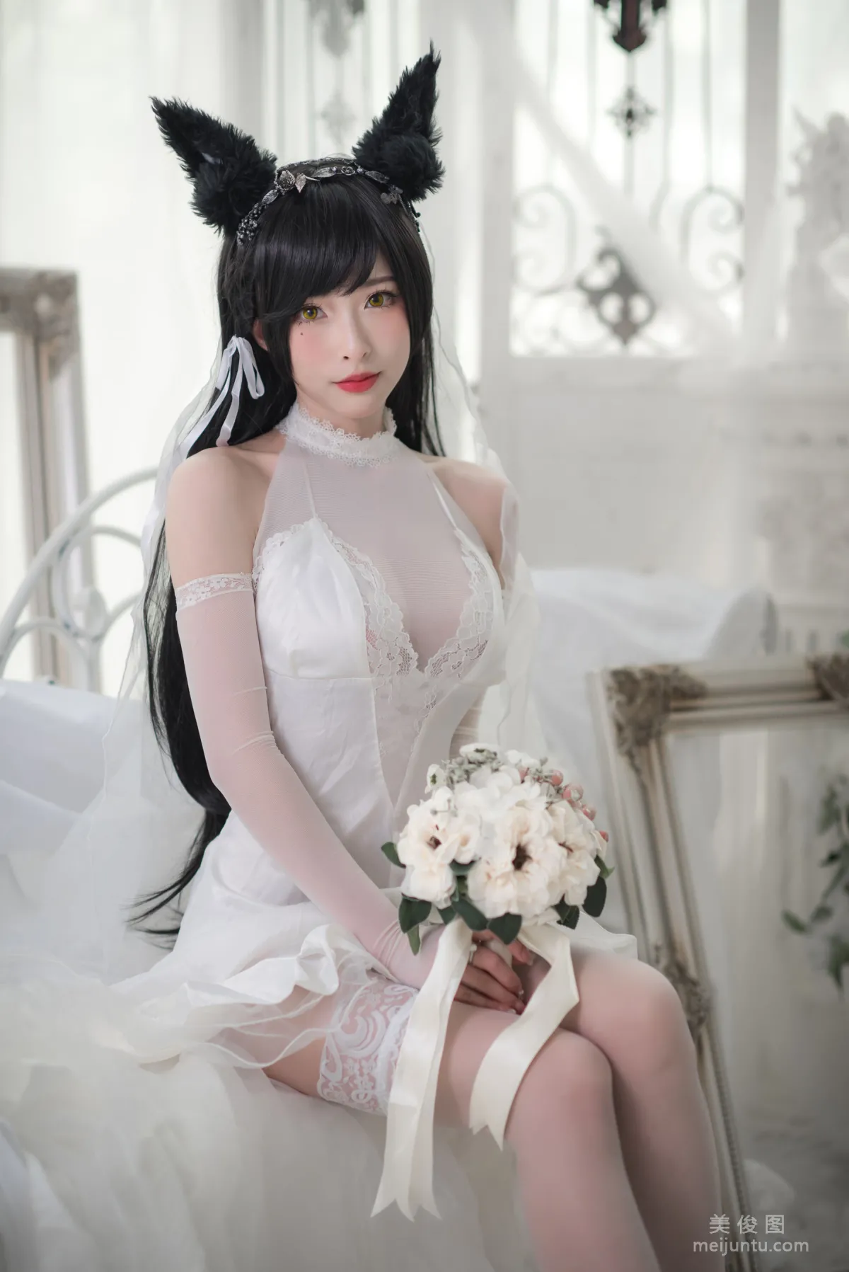 [COS福利] 尤物清水由乃 - 愛宕婚紗 1
