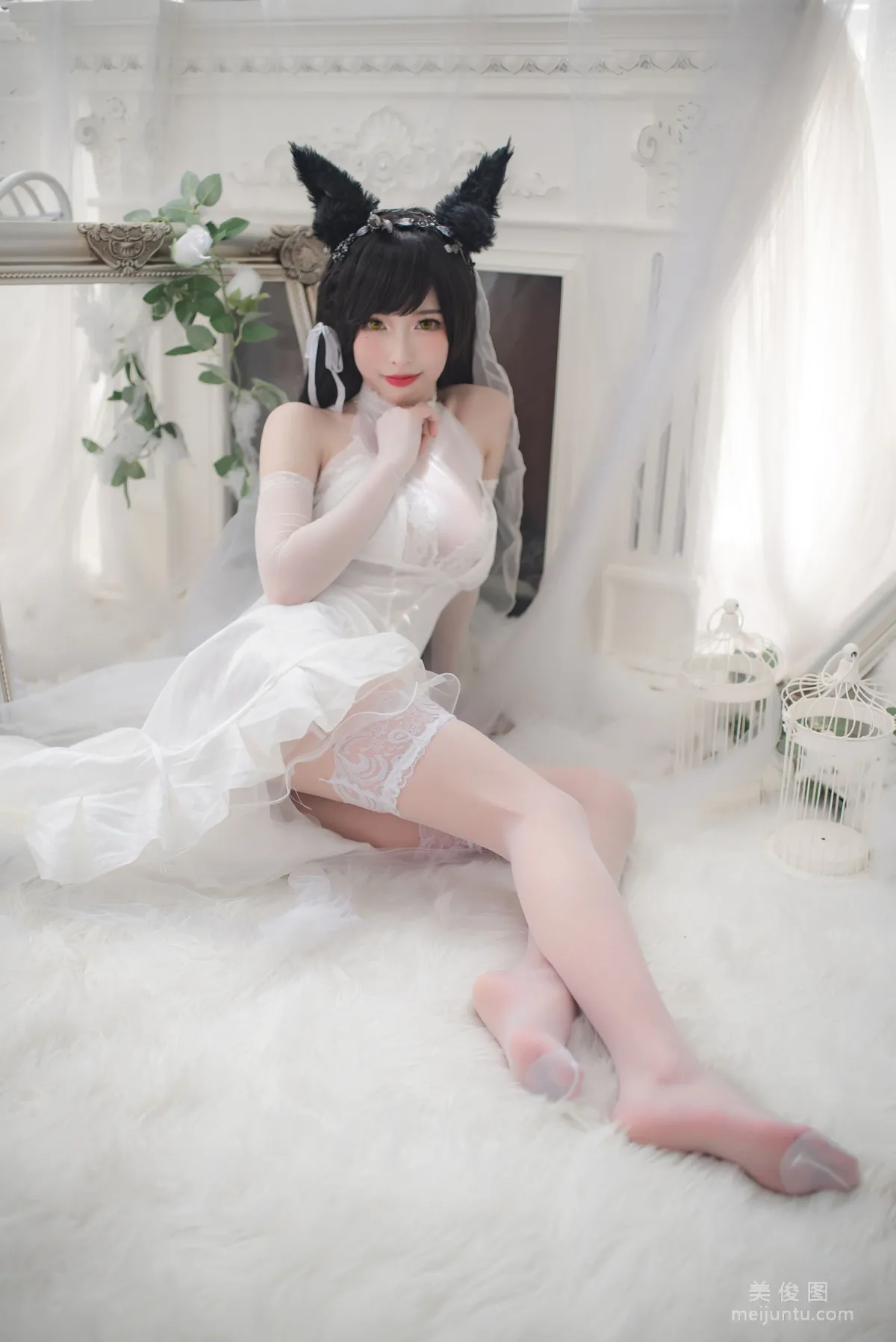 [COS福利] 尤物清水由乃 - 愛宕婚紗 34