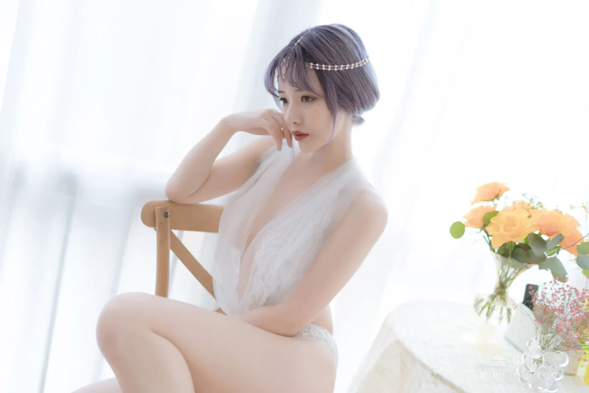 [COS寫真] 動漫博主雯妹 - 白色希臘 3