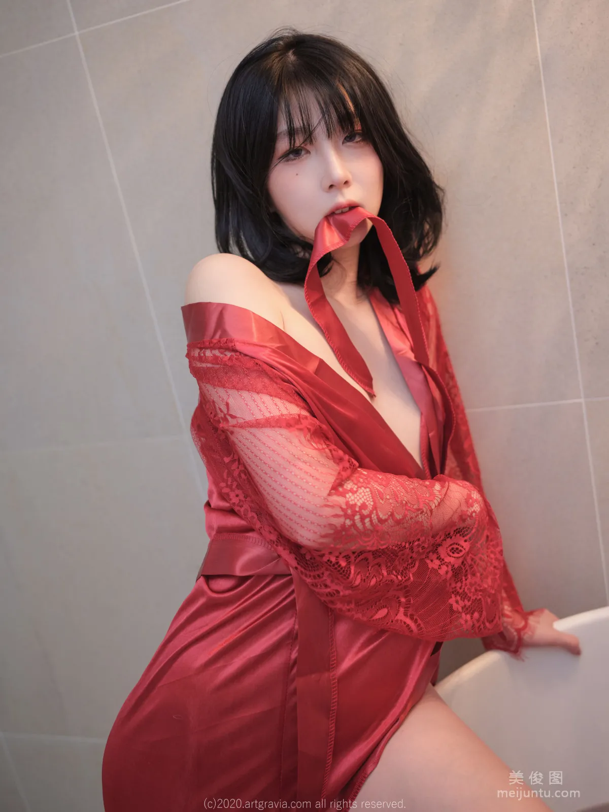 [ARTGRAVIA] VOL.207 Jangjoo - 紅色睡衣系列 28