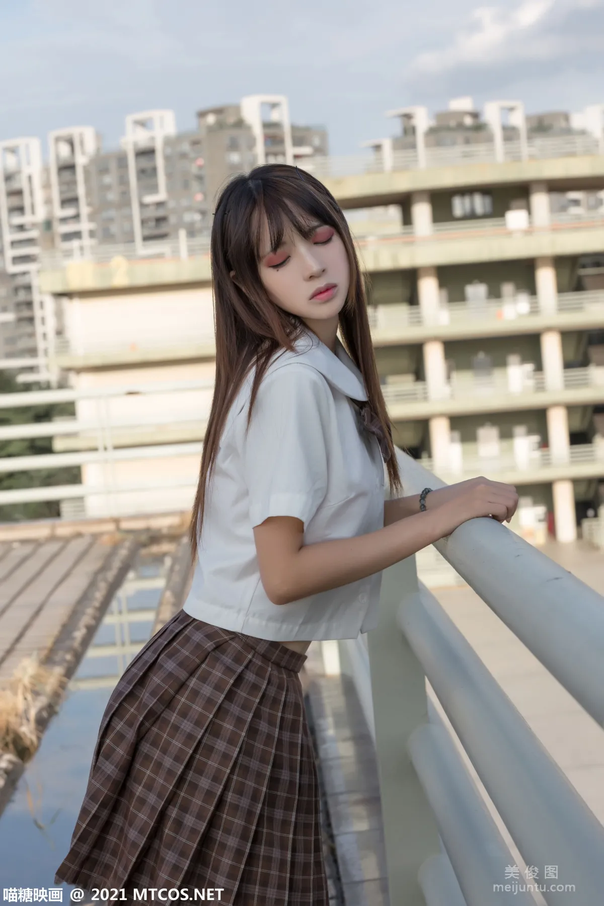 [喵糖映畫] VOL.375 憂郁少女 寫真套圖 10