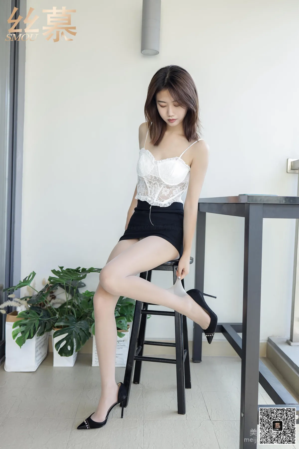 [丝慕] TX074 米朵 《白色恋人》 丝袜美腿写真8