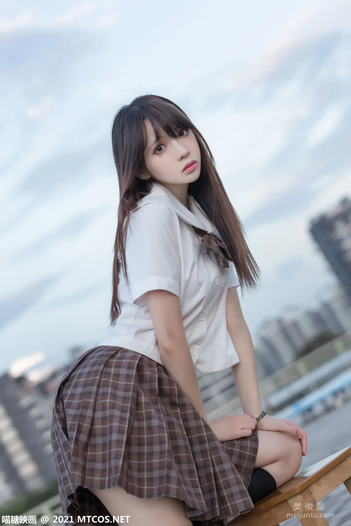 [喵糖映畫] VOL.375 憂郁少女 寫真套圖 1