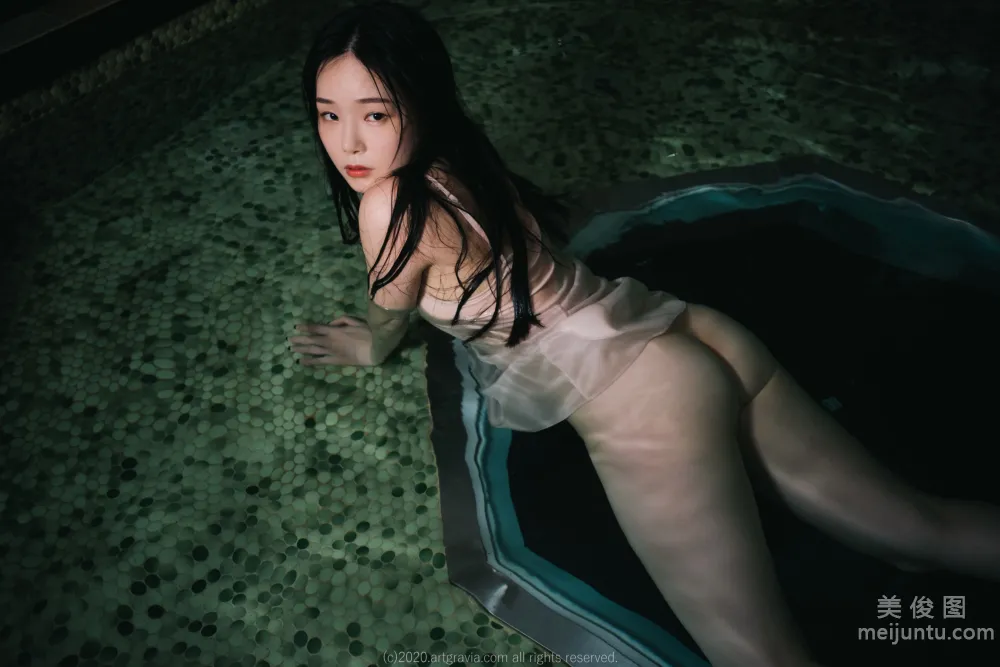 [ARTGRAVIA] VOL.159 PIA - 情趣黑絲+濕身寫真 51