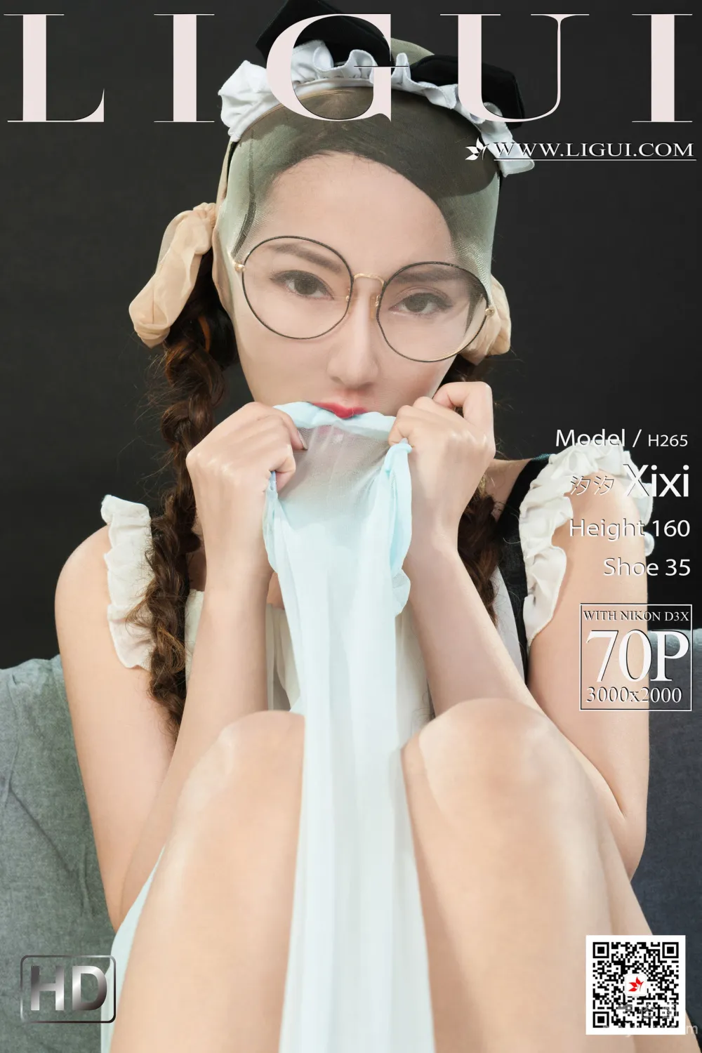 [麗櫃Ligui] Model 汐汐 《顔絲香吻》 寫真套圖 1