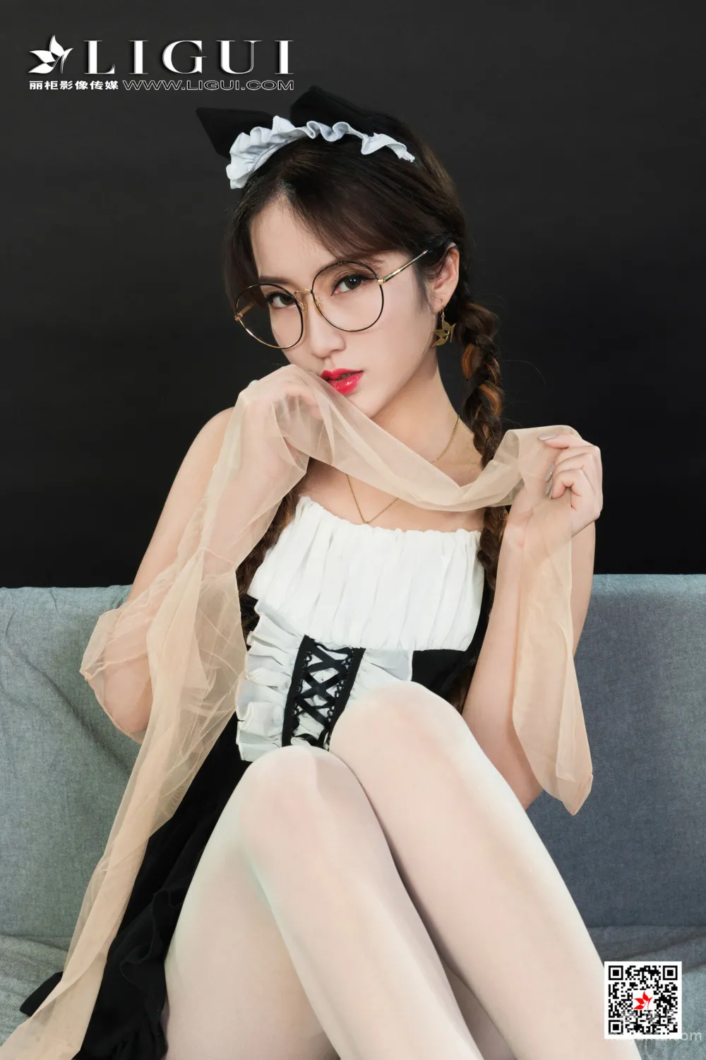 [麗櫃Ligui] Model 汐汐 《顔絲香吻》 寫真套圖 15