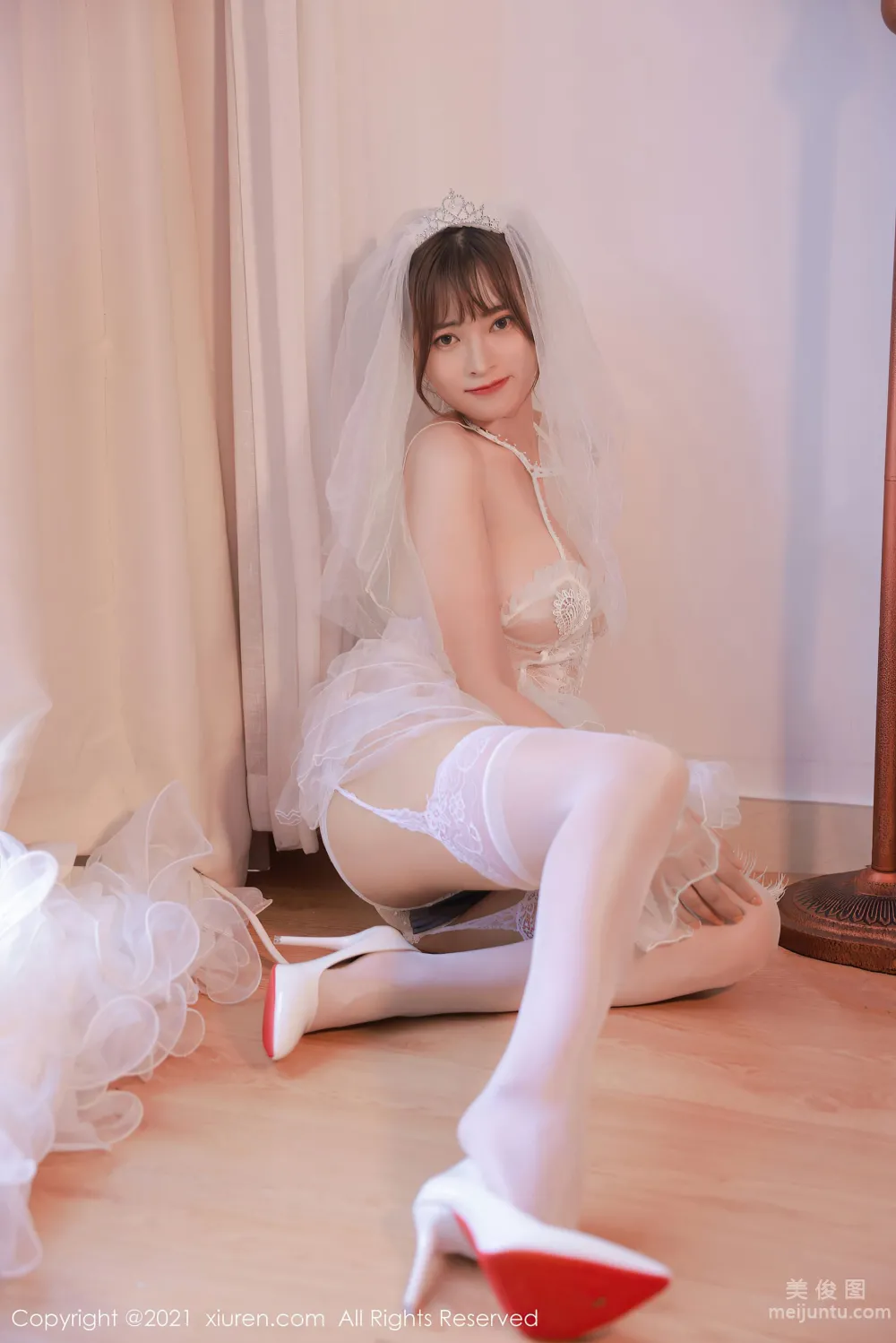 [秀人XIUREN] No.3671 奈沐子 - 唯美動人的白色婚紗系列 16
