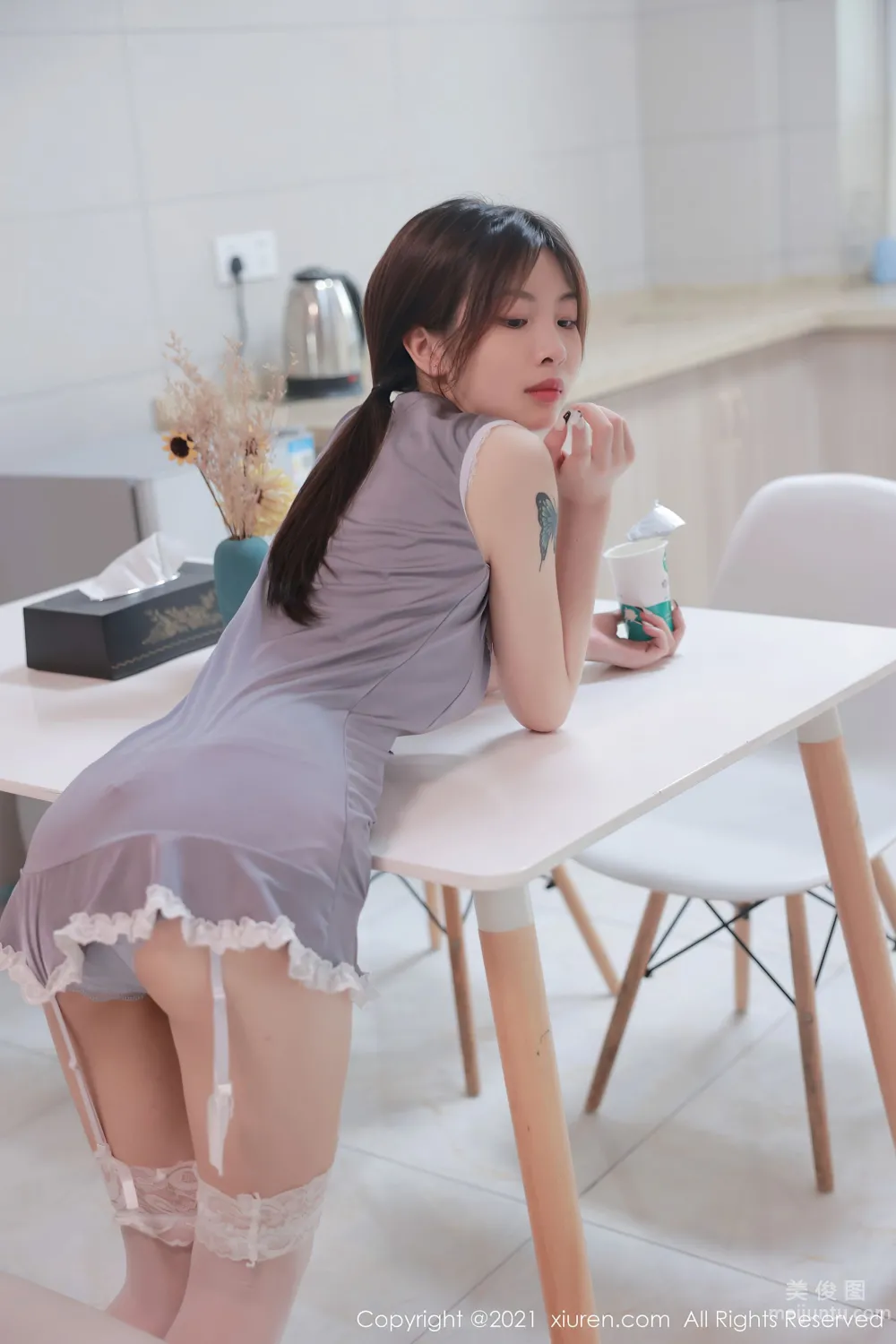 [秀人XIUREN] No.3622 明日花桃桃 - 經典溫柔可人的女仆裝系列 7