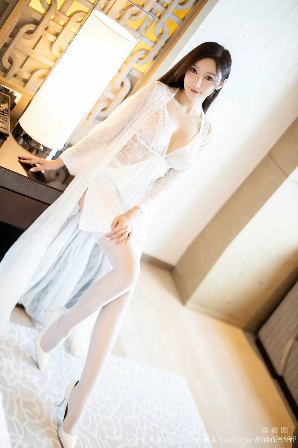 [美媛館MyGirl] Vol.564 王馨瑤yanni - 精緻動人的白色連衣裙 6