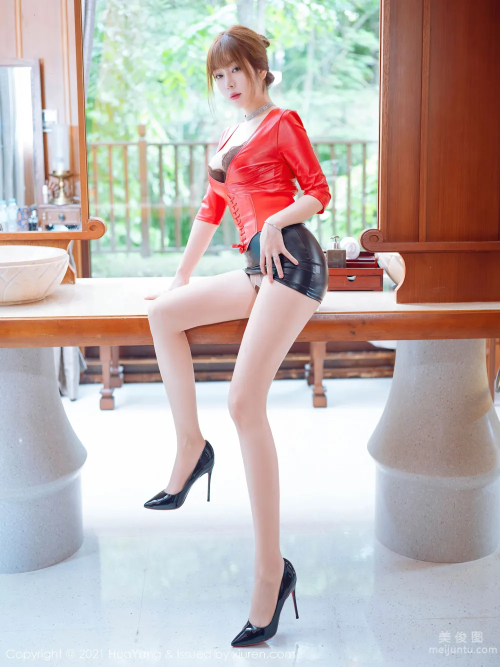 [花漾HuaYang] Vol.424 王雨純 - 獨特魅力的皮衣與熟女氣息 5