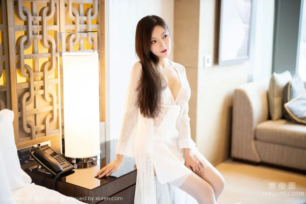 [美媛館MyGirl] Vol.564 王馨瑤yanni - 精緻動人的白色連衣裙 5