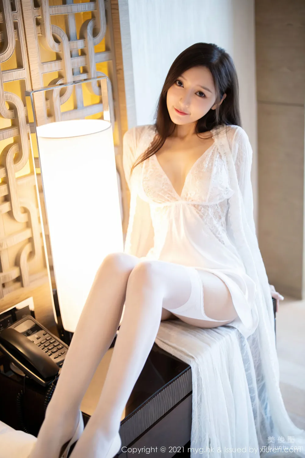[美媛館MyGirl] Vol.564 王馨瑤yanni - 精緻動人的白色連衣裙 21