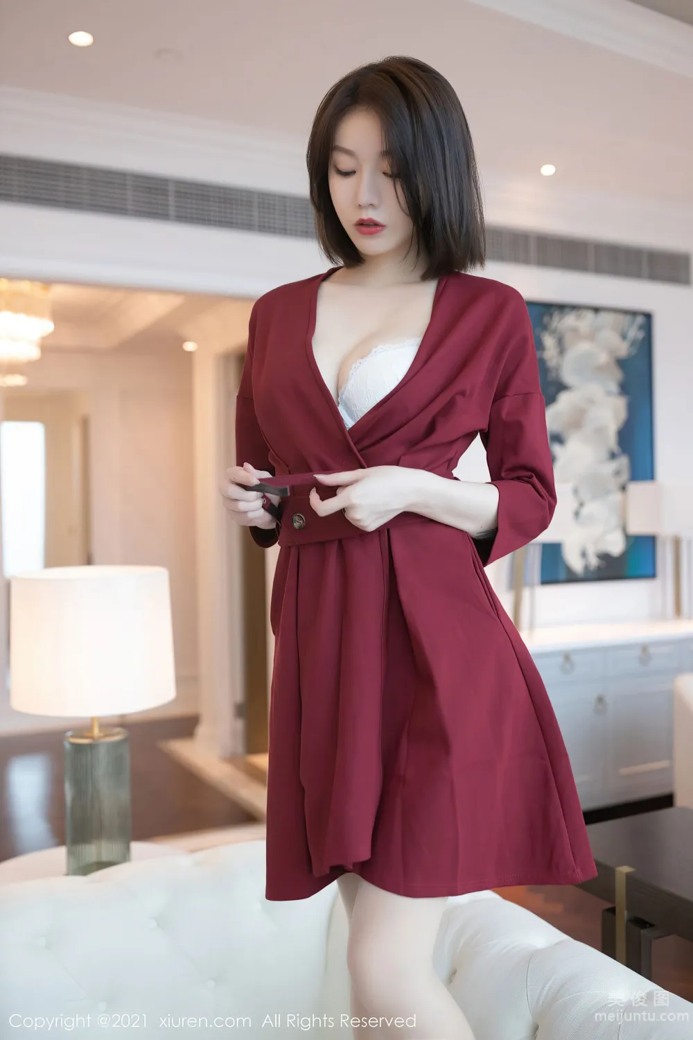 [秀人XIUREN] No.3668 安然Maleah - 渾然天成的人妻氣息 36