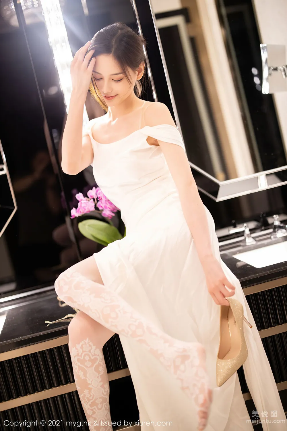 [美媛館MyGirl] Vol.552 小夕juju - 唯美動人的白色新娘 60