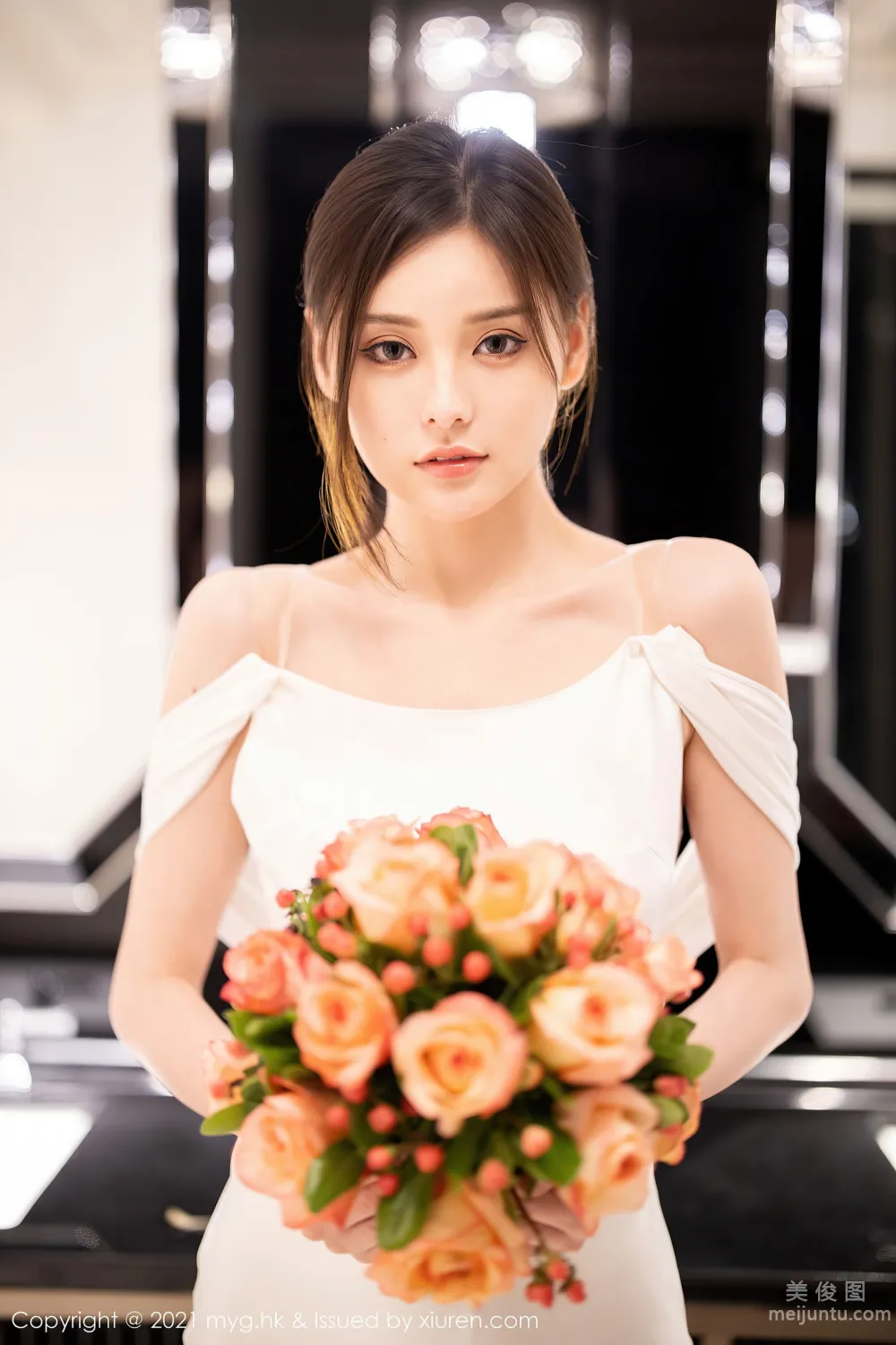 [美媛館MyGirl] Vol.552 小夕juju - 唯美動人的白色新娘 54