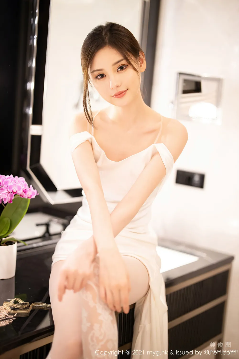 [美媛館MyGirl] Vol.552 小夕juju - 唯美動人的白色新娘 46