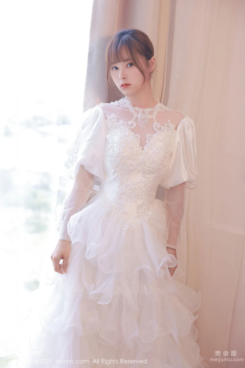 [秀人XIUREN] No.3671 奈沐子 - 唯美動人的白色婚紗系列 1
