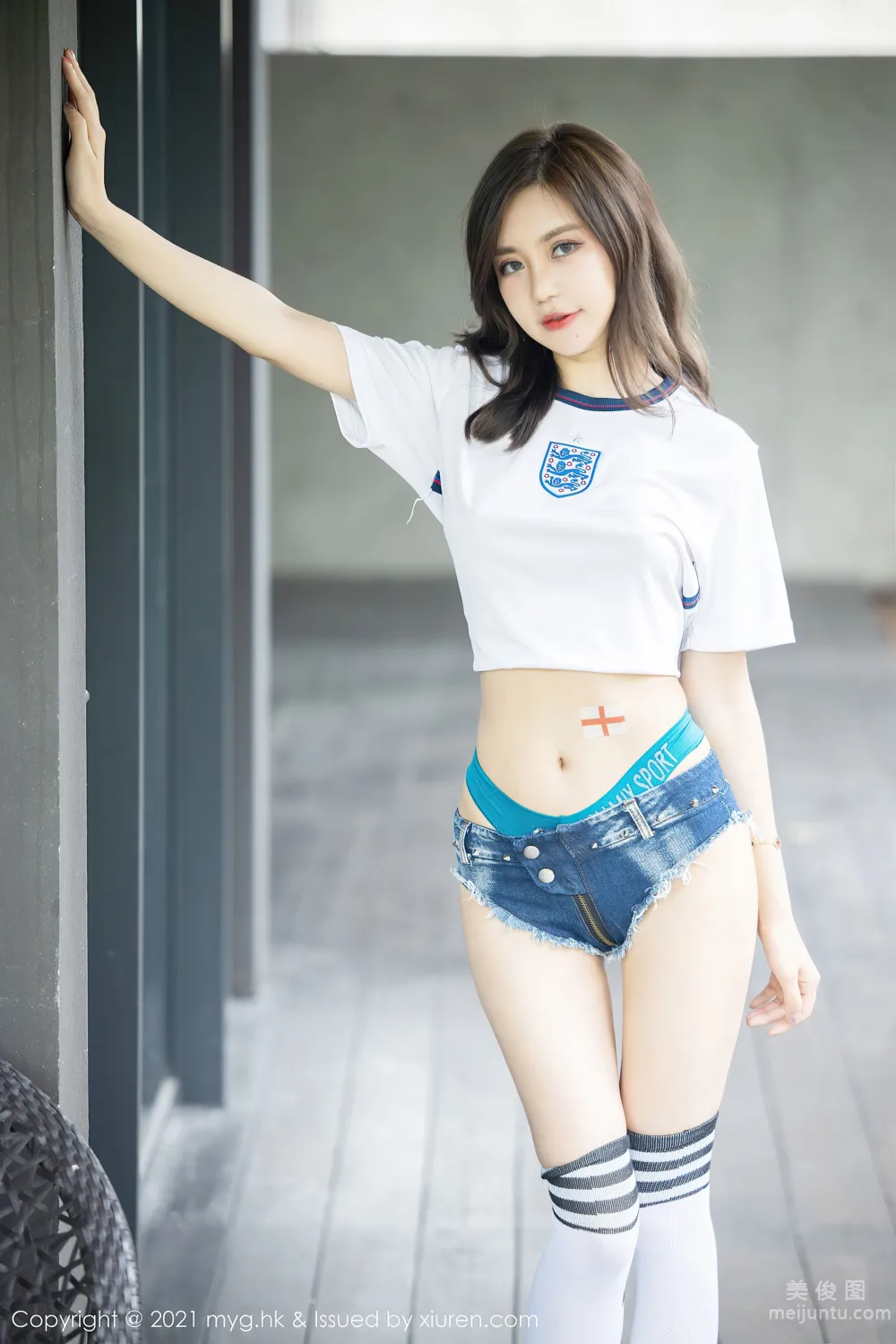 [美媛館MyGirl] Vol.553 绮裡嘉Carina - 百變的足球寶貝服飾主題系列 2