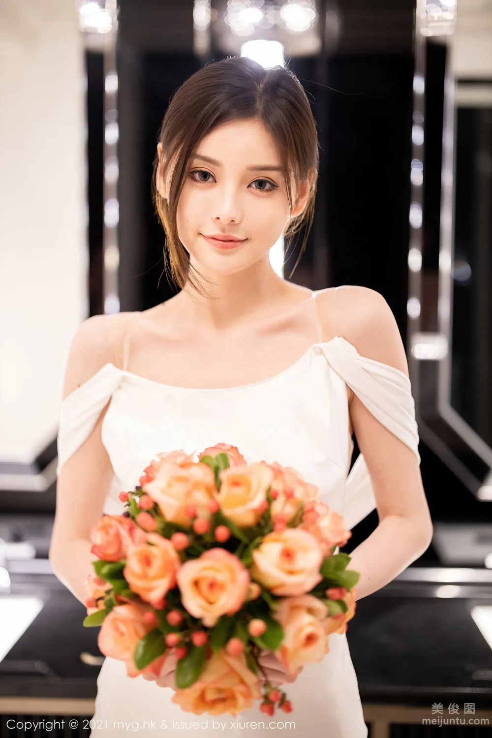 [美媛館MyGirl] Vol.552 小夕juju - 唯美動人的白色新娘 53