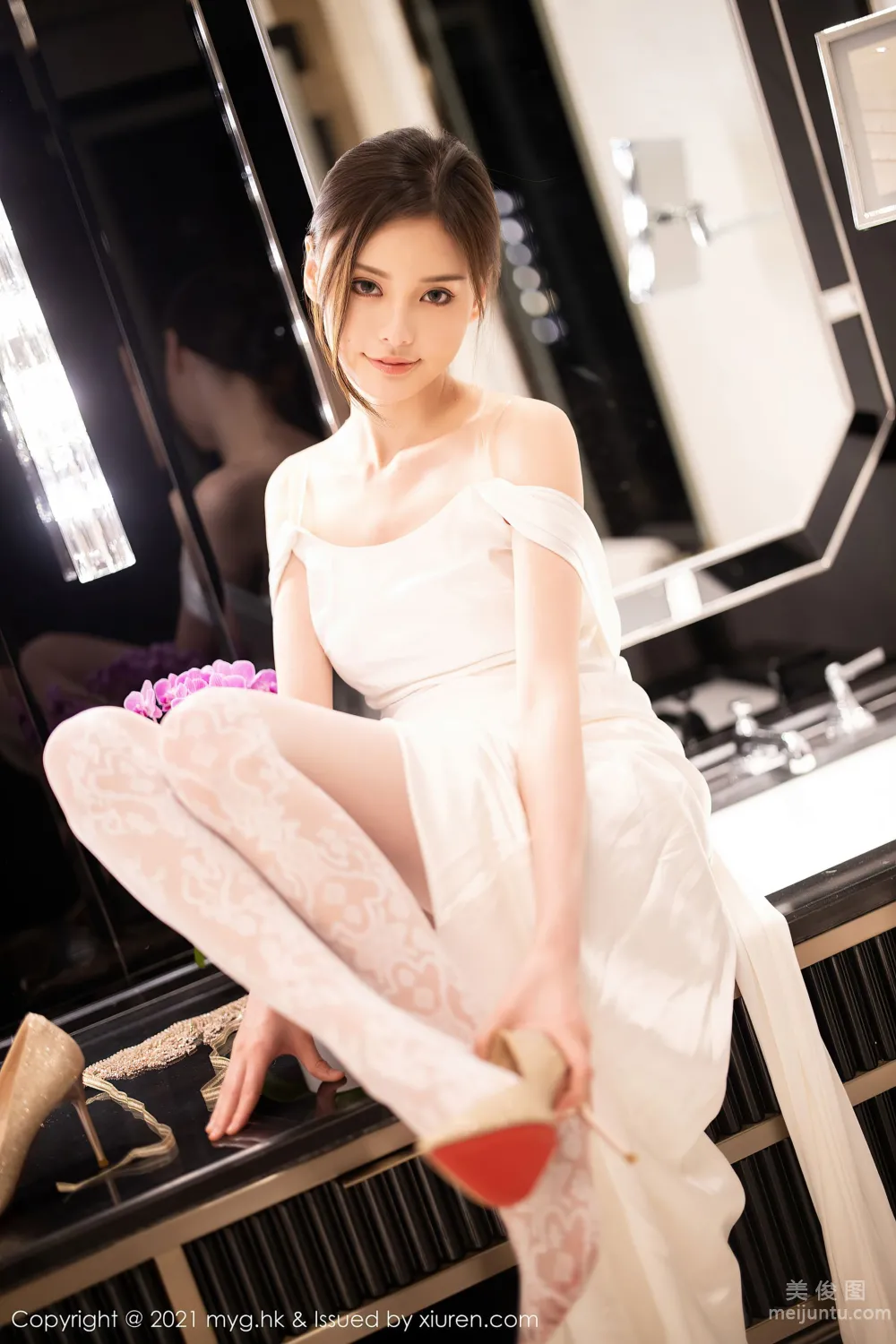 [美媛館MyGirl] Vol.552 小夕juju - 唯美動人的白色新娘 62