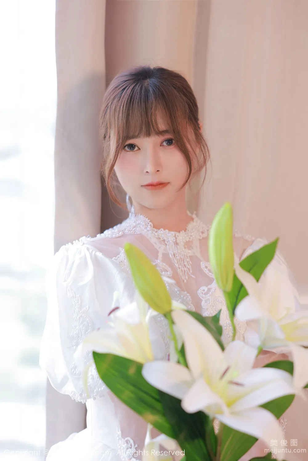 [秀人XIUREN] No.3671 奈沐子 - 唯美動人的白色婚紗系列 3