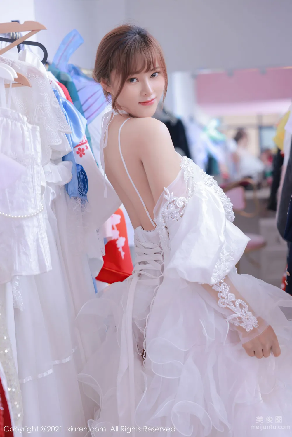[秀人XIUREN] No.3671 奈沐子 - 唯美動人的白色婚紗系列 7