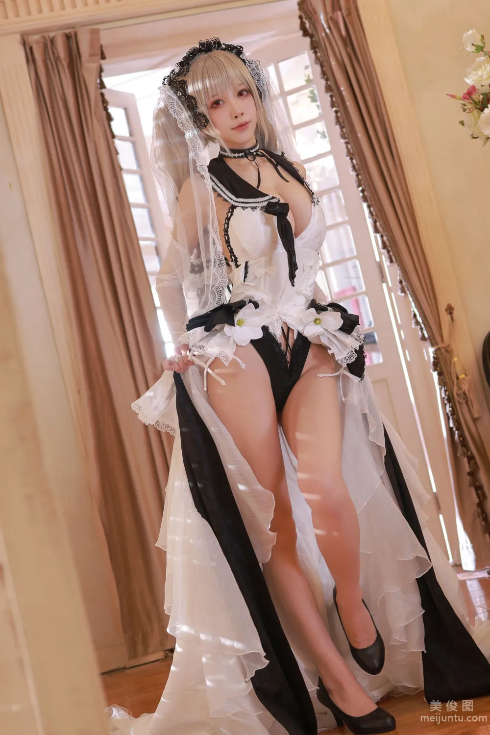 [網紅COSER寫真] 水淼aqua - 碧藍航線 可畏 婚紗 44