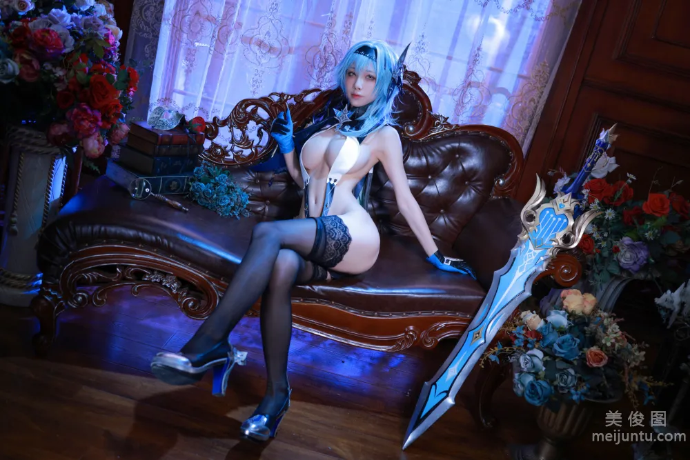 [網紅COSER寫真] 水淼aqua - 原神優菈 内衣 29