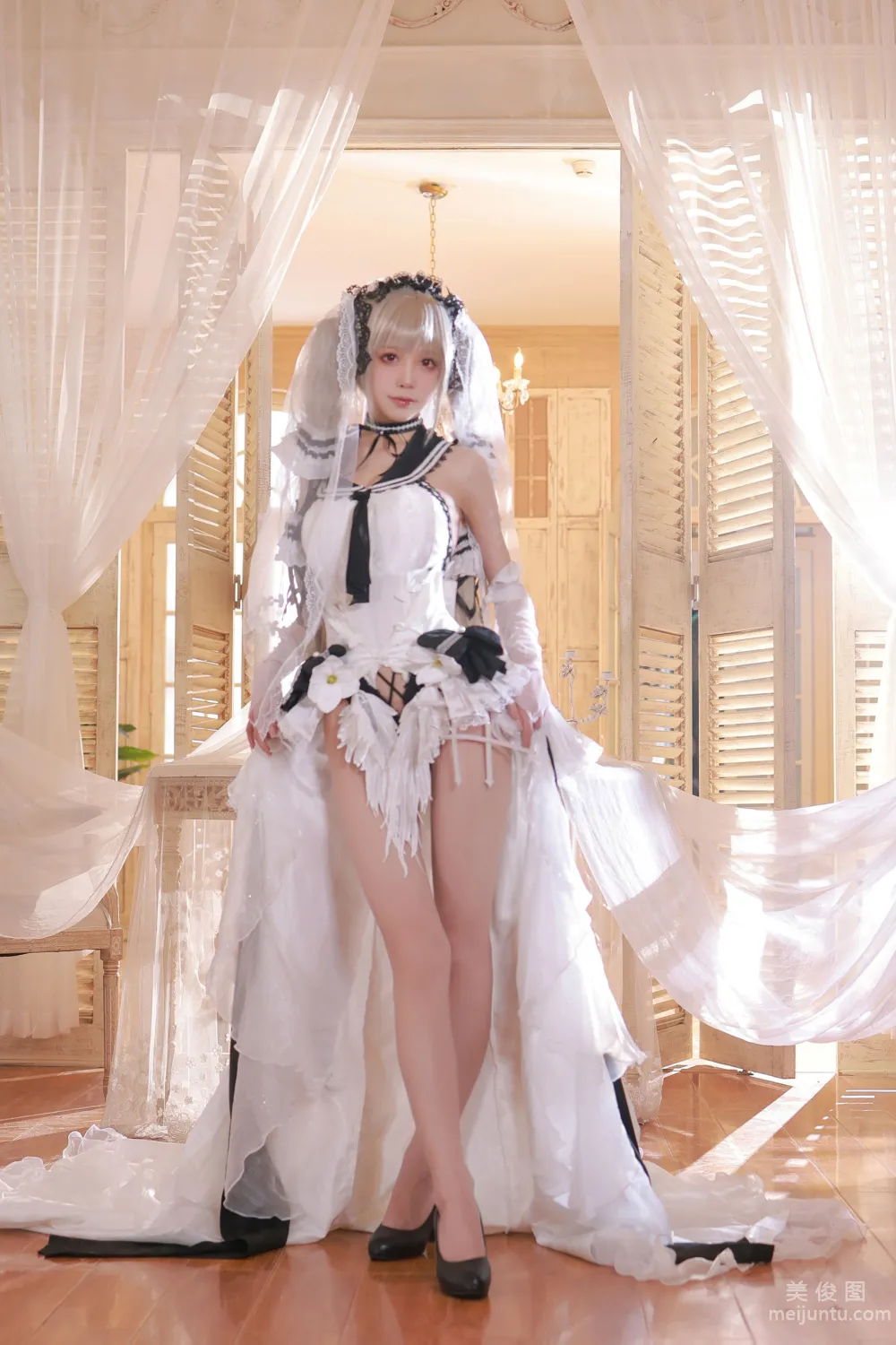 [網紅COSER寫真] 水淼aqua - 碧藍航線 可畏 婚紗 18