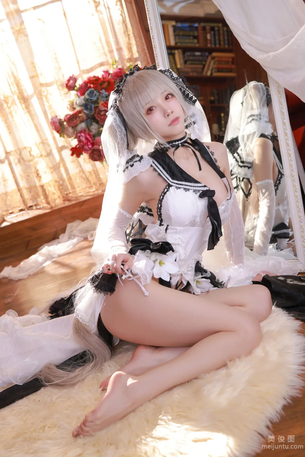 [網紅COSER寫真] 水淼aqua - 碧藍航線 可畏 婚紗 6