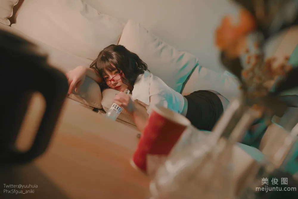 [網紅COSER寫真] yuuhui玉彙 - 宿醉 套圖 48