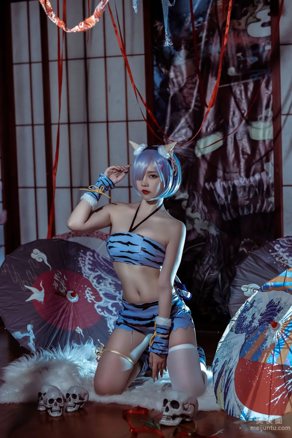[網紅COSER寫真] 二佐Nisa - 蕾姆 夏日鬼衣 套圖 4