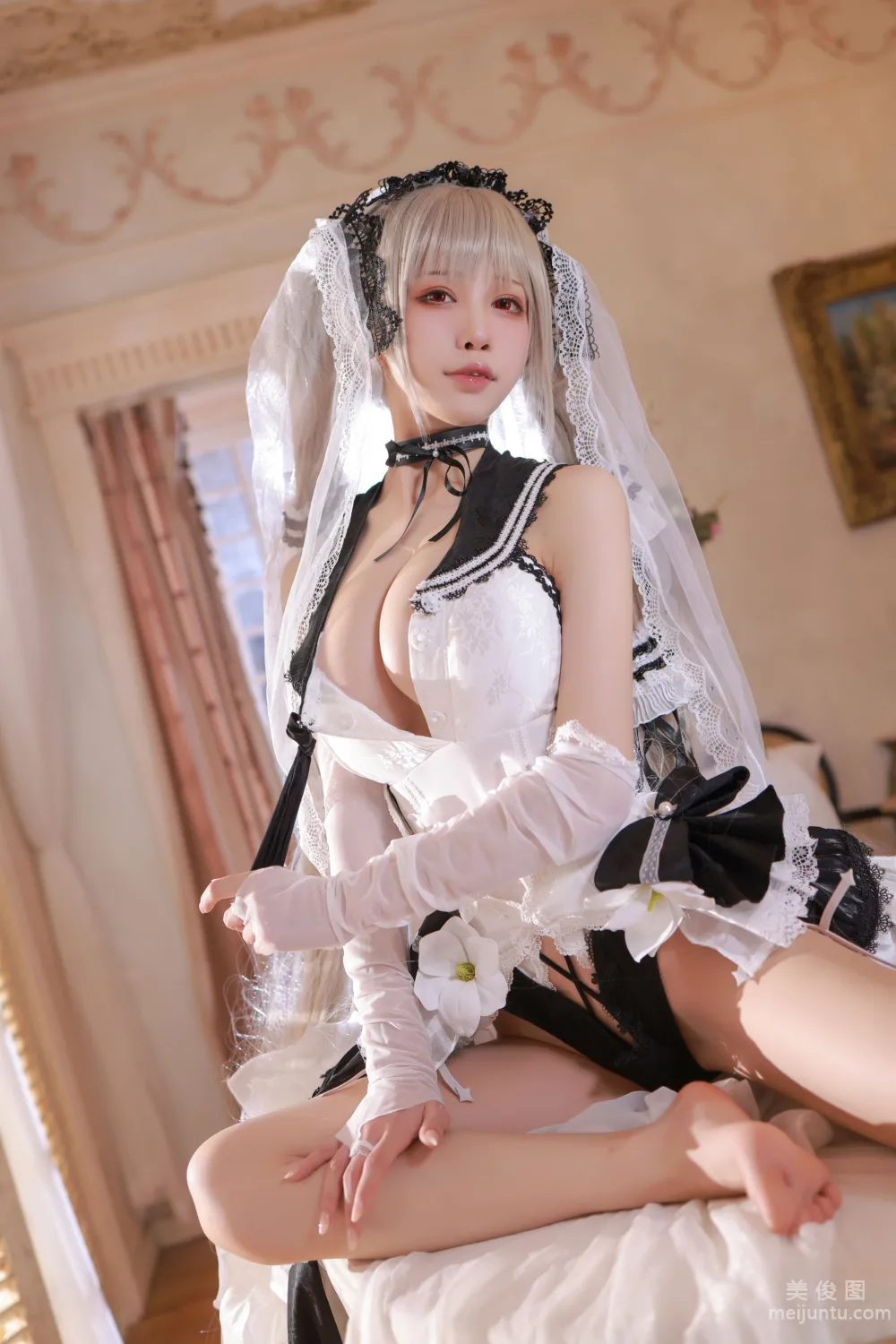 [網紅COSER寫真] 水淼aqua - 碧藍航線 可畏 婚紗 42