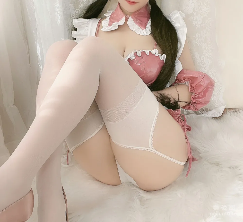 [網紅COSER寫真] 小倉千代w - 粉色漆皮女仆 16