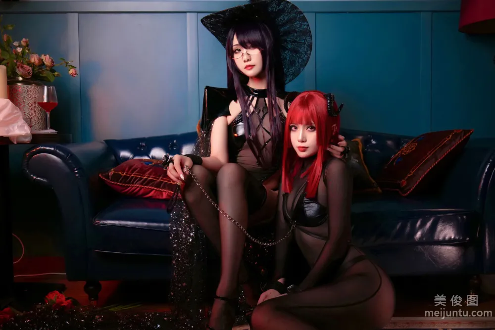 [网红COSER写真] 曉美媽&羊大真人 - 魔女集会1