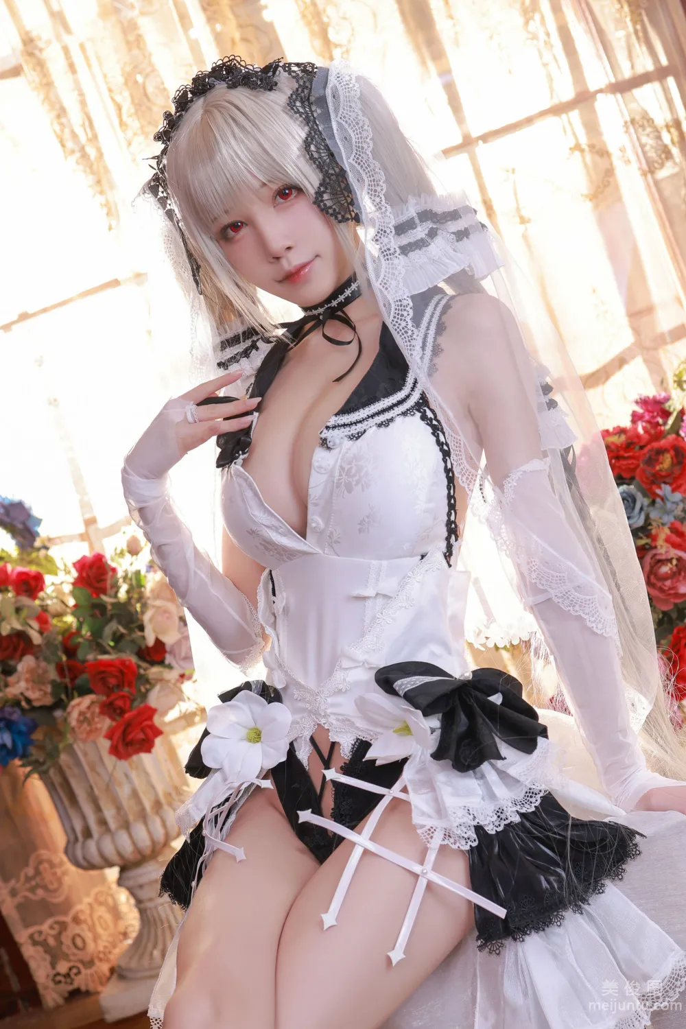 [網紅COSER寫真] 水淼aqua - 碧藍航線 可畏 婚紗 15