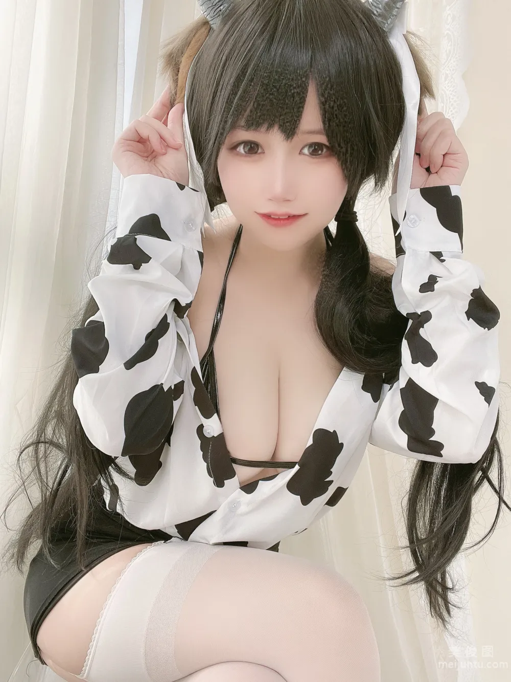 [網紅COSER寫真] 小倉千代w - 奶牛襯衣 21