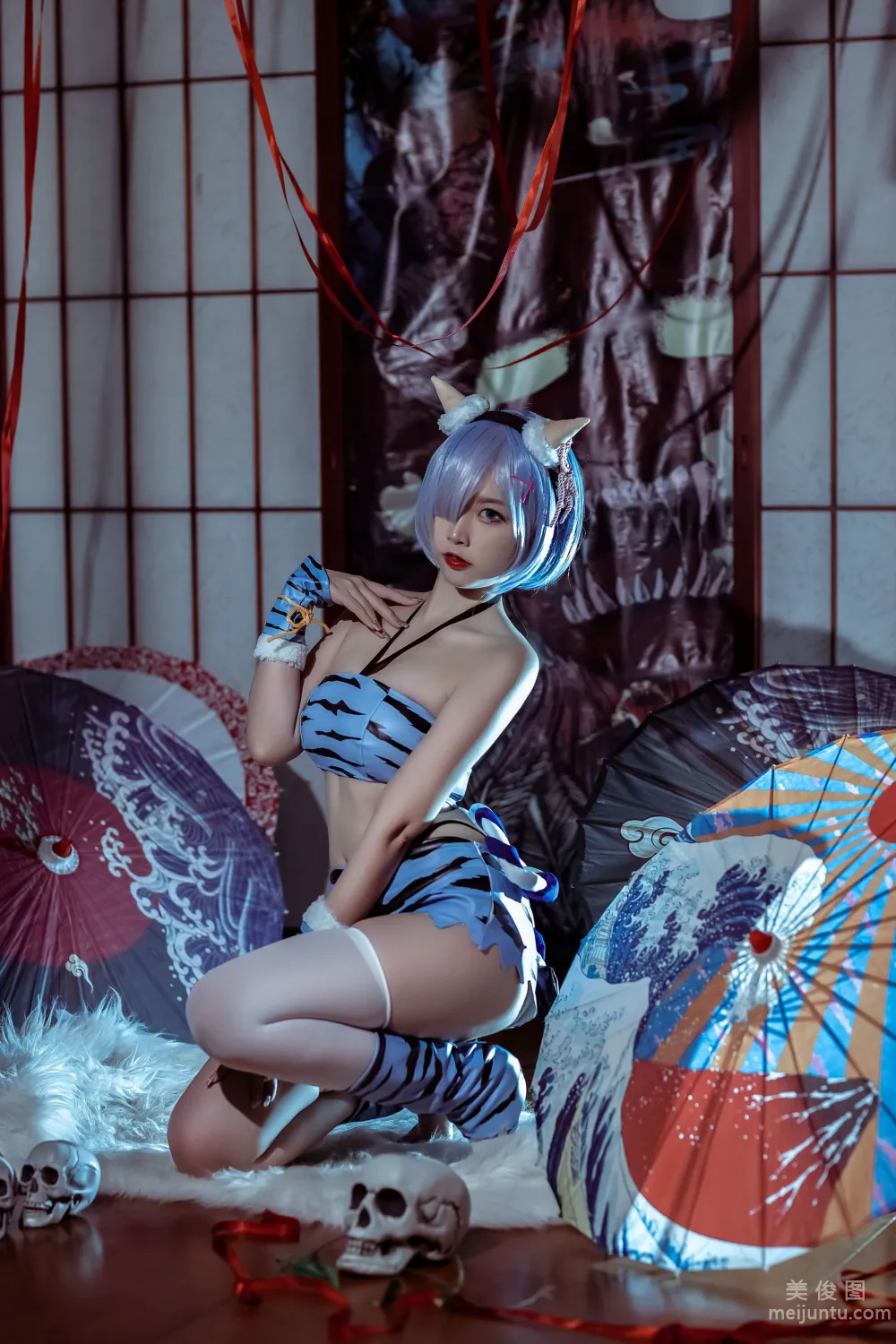 [網紅COSER寫真] 二佐Nisa - 蕾姆 夏日鬼衣 套圖 6