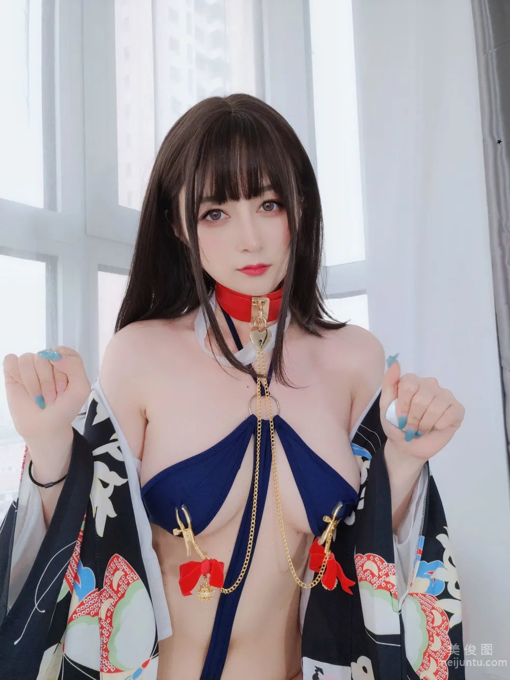 [網紅COSER寫真] 白銀 - 和服下的秘密 24
